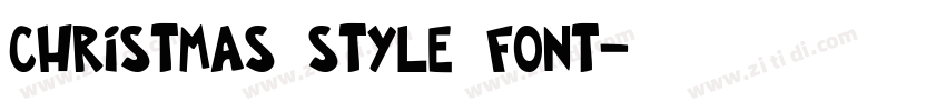 Christmas style font字体转换